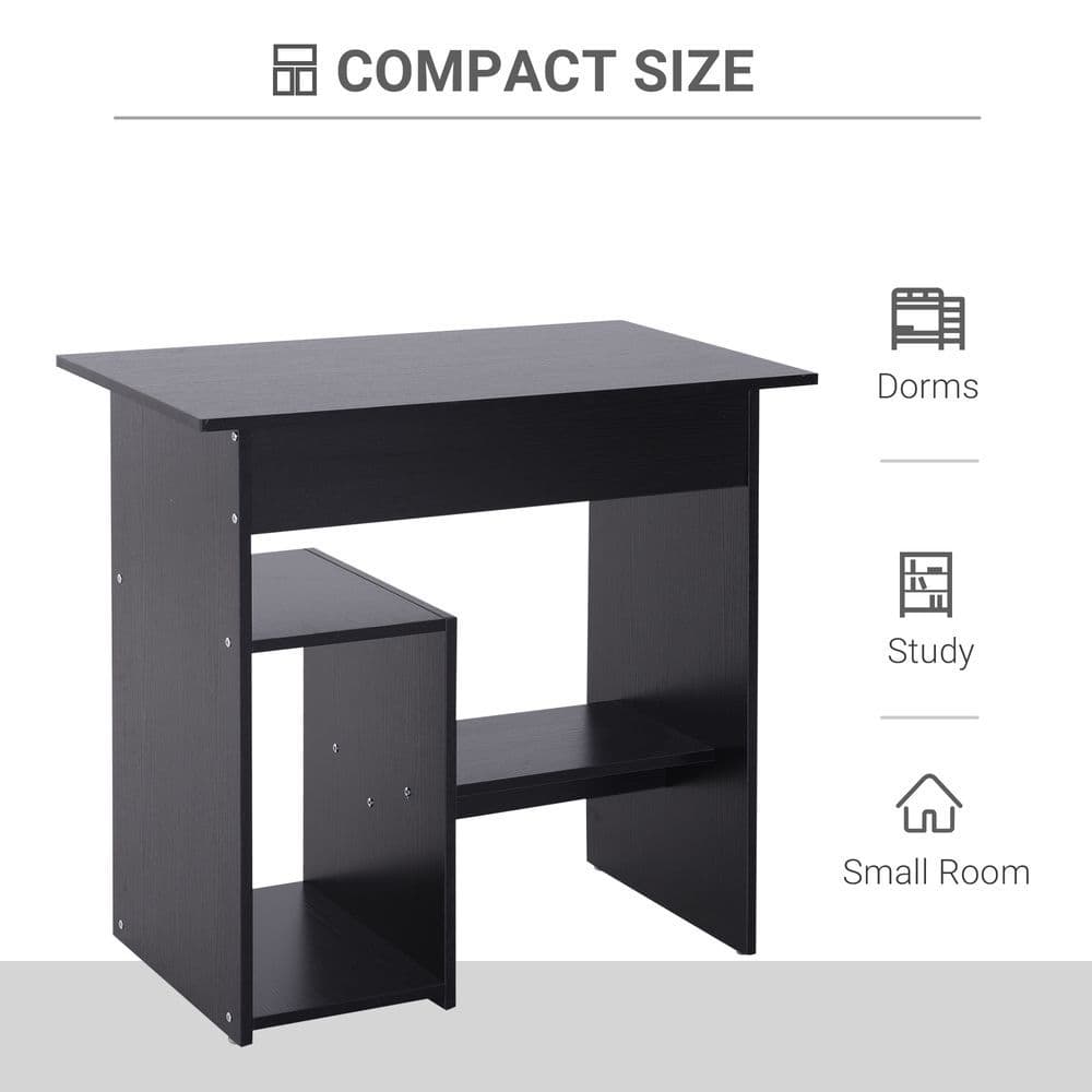 image-Computer Desk, 73.5H cm-Black