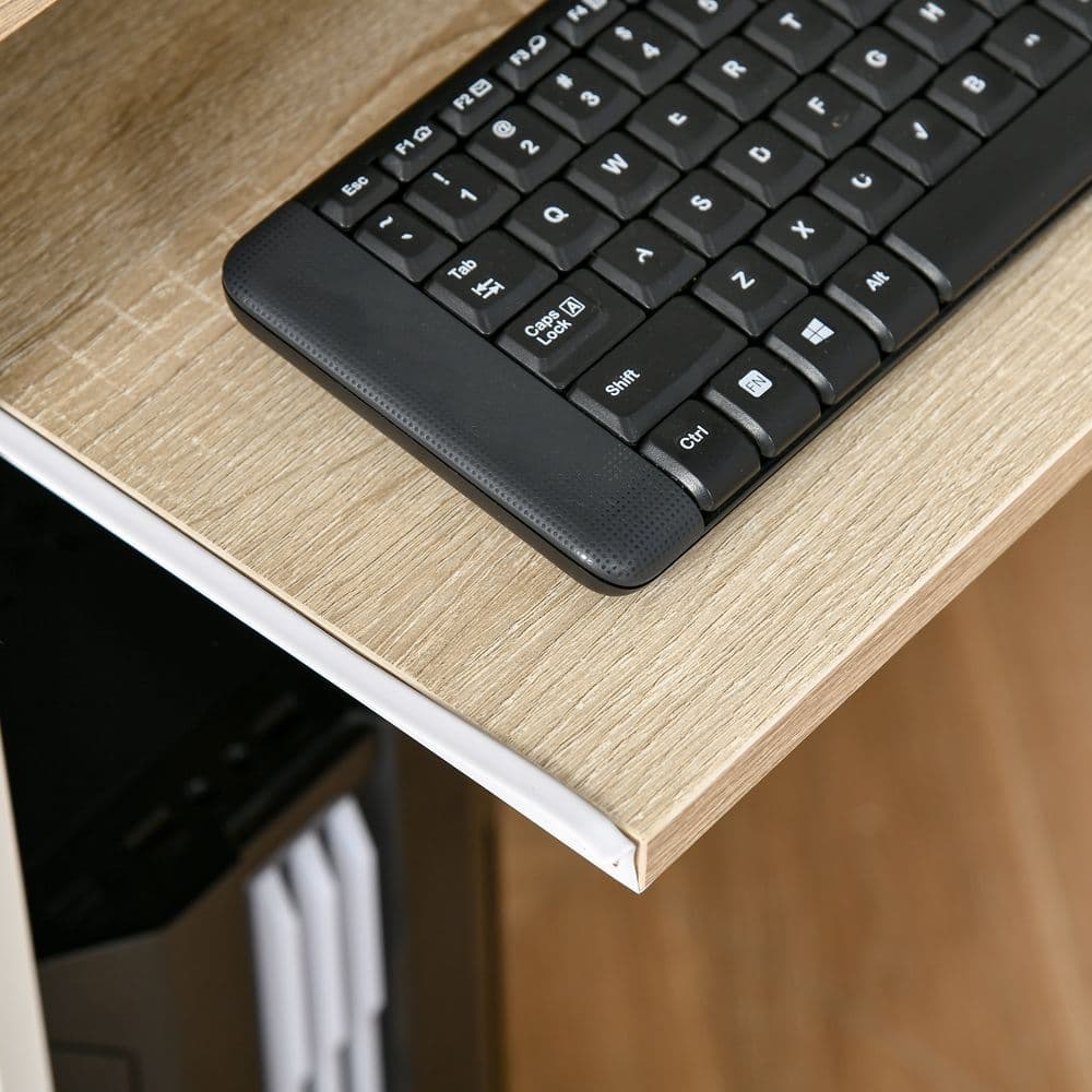 image-Compact Computer Table Oak