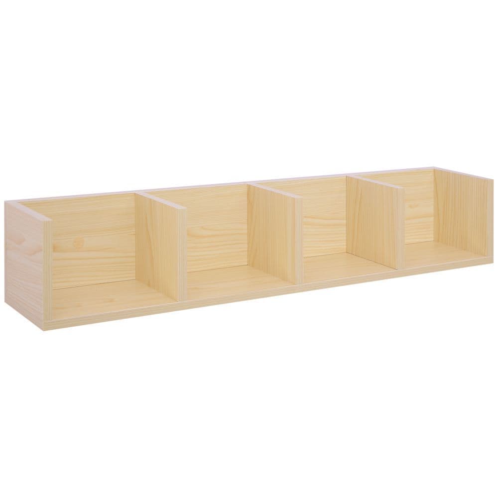 image-95Lx17Wx16.5H cm Multi-Media Storage Wooden Shelf