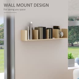 image-95Lx17Wx16.5H cm Multi-Media Storage Wooden Shelf