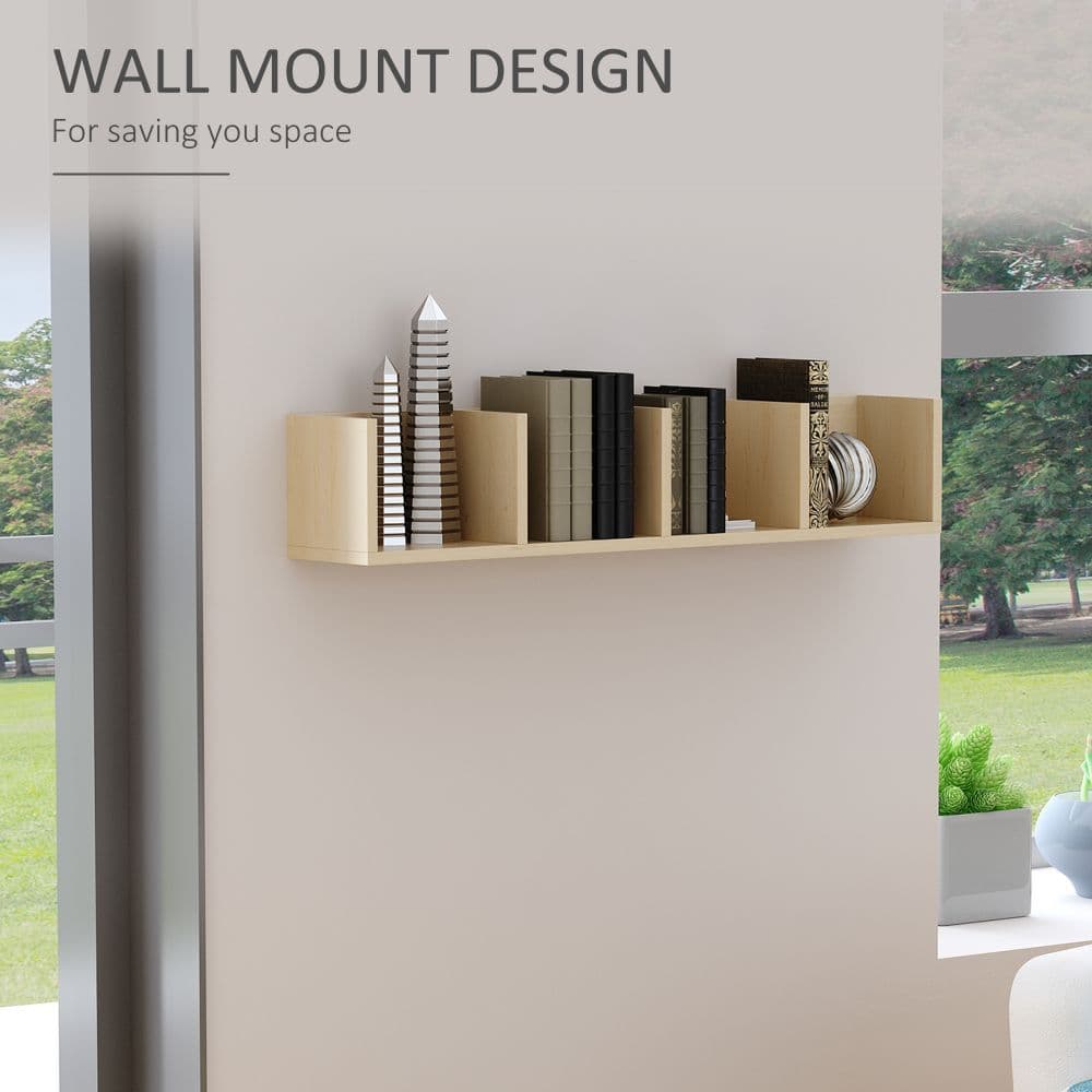 image-95Lx17Wx16.5H cm Multi-Media Storage Wooden Shelf