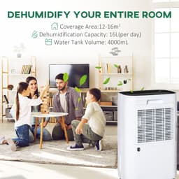 image-16L/Day 4000ML Portable Quiet Dehumidifier Home Laundry Room Electric Moisture