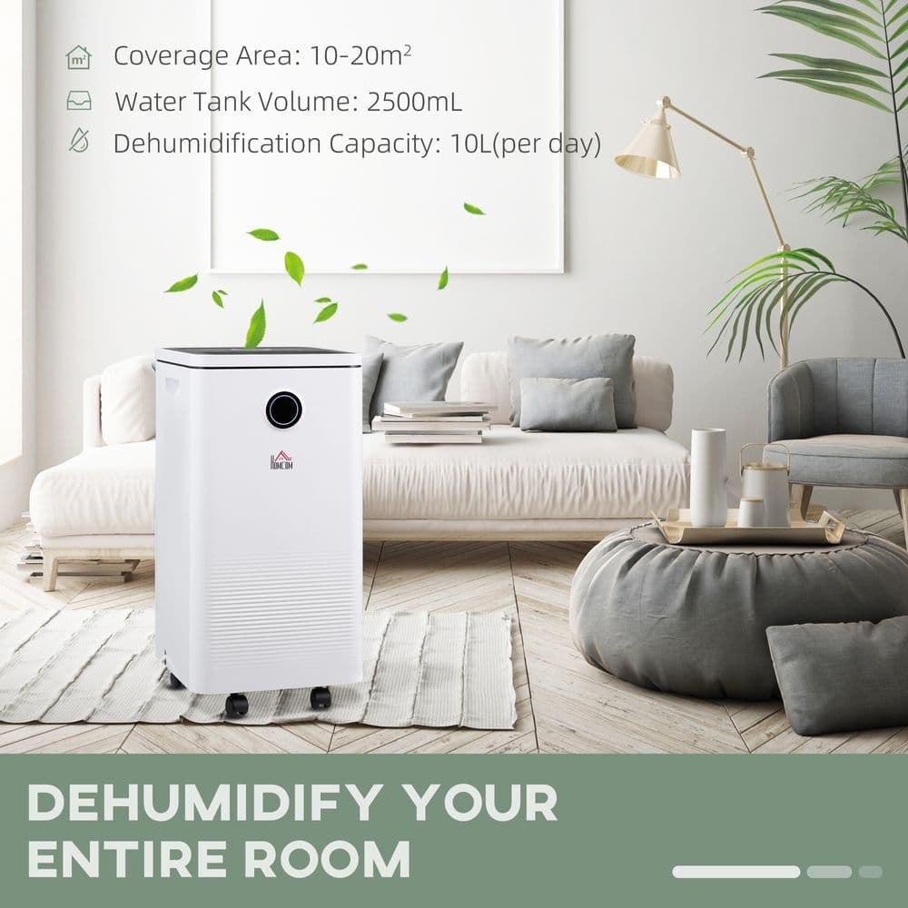 image-10L/Day 2500ML Portable Quiet Dehumidifier Home Laundry Room Electric Moisture