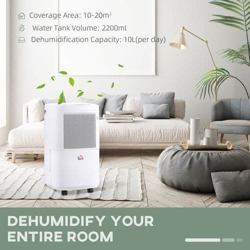 image-10L/Day 2200ML Portable Quiet Dehumidifier Home Laundry Room Electric Moisture