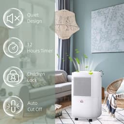image-10L/Day 2200ML Portable Quiet Dehumidifier Home Laundry Room Electric Moisture