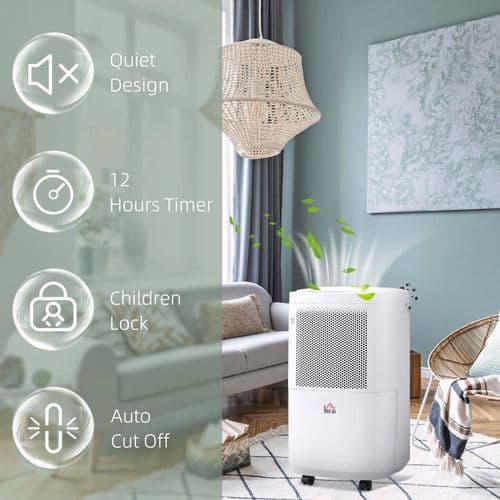 image-10L/Day 2200ML Portable Quiet Dehumidifier Home Laundry Room Electric Moisture