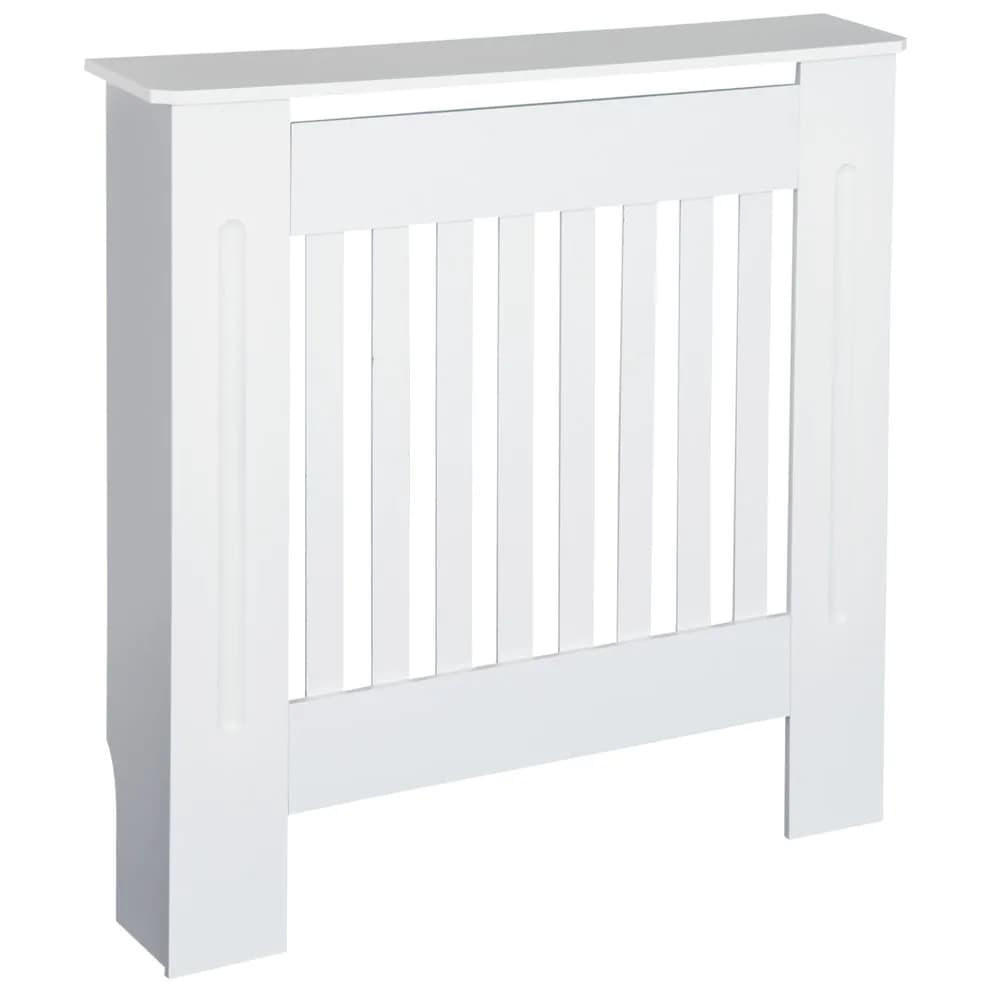 image-Radiator Cover Wooden Cabinet Shelving Home Office Vertical Slattted Vent