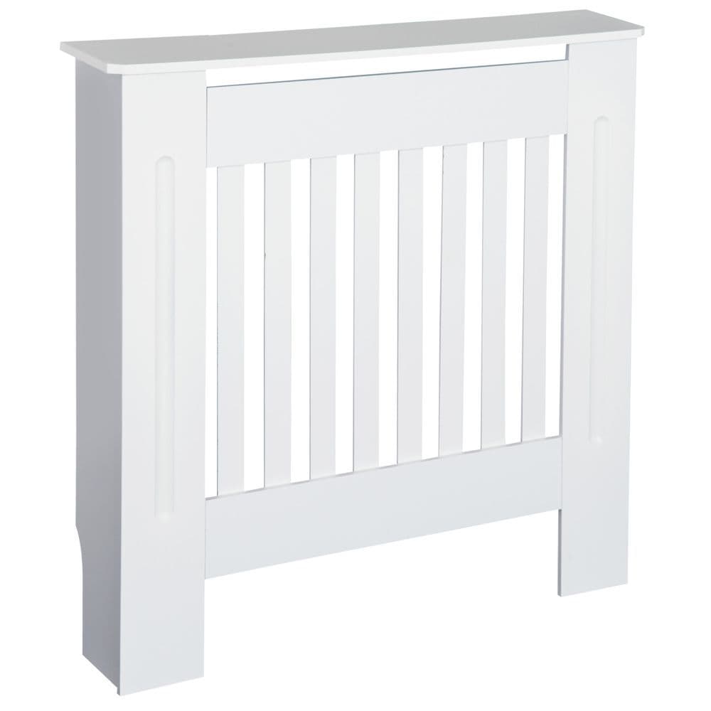 image-Radiator Cover Wooden Cabinet Shelving Home Office Vertical Slattted Vent