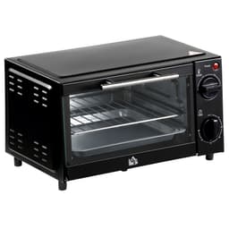 image-Mini Oven, 9L Countertop Electric Grill, Toaster Oven 750W