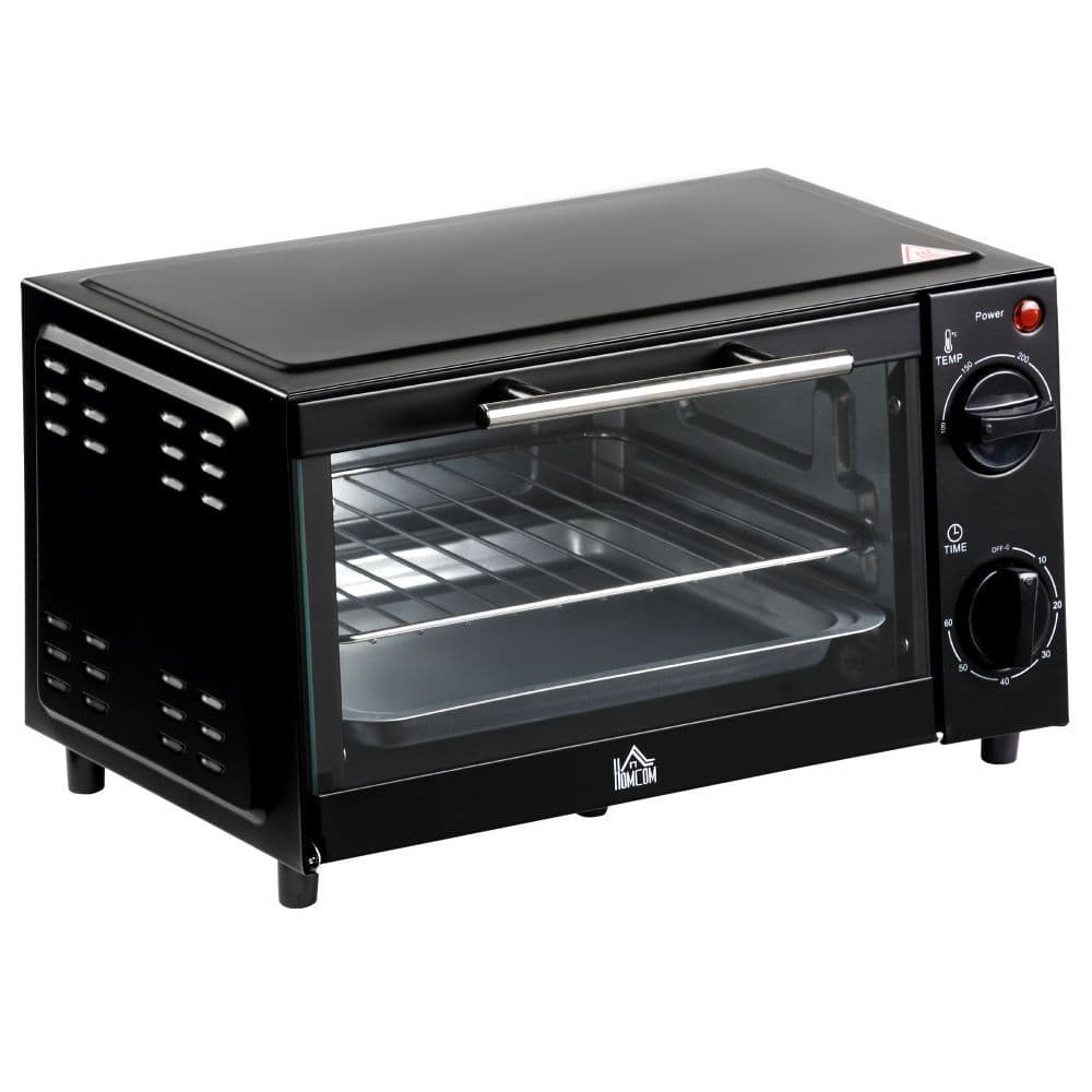 image-Mini Oven, 9L Countertop Electric Grill, Toaster Oven 750W