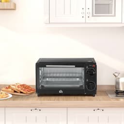 image-Mini Oven, 9L Countertop Electric Grill, Toaster Oven 750W