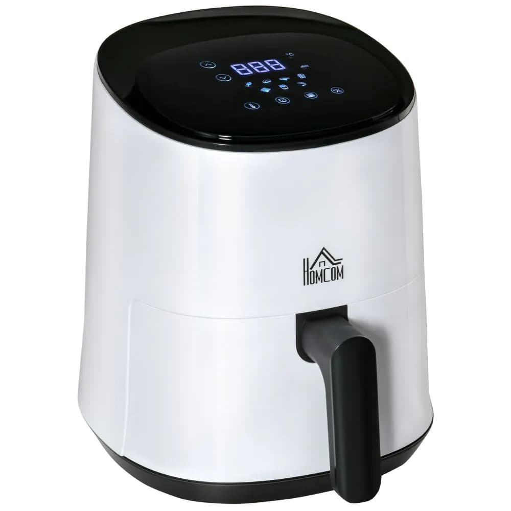 image-Digital Air Fryer, 1300W 2.5L Rapid Air Circulation, Timer and Nonstick White