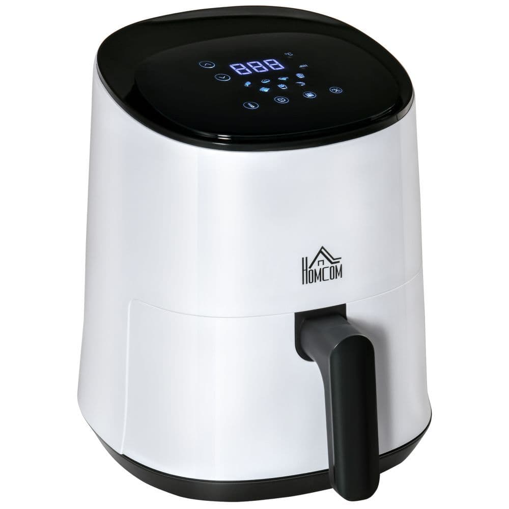 image-Digital Air Fryer, 1300W 2.5L Rapid Air Circulation, Timer and Nonstick White