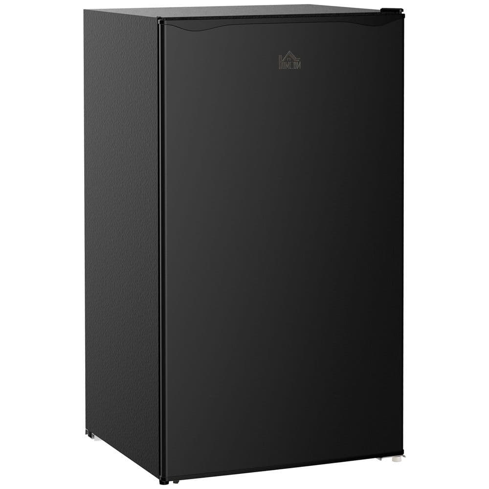 image-91L Freestanding Under Counter Fridge with Chiller Box Reversible Door Black