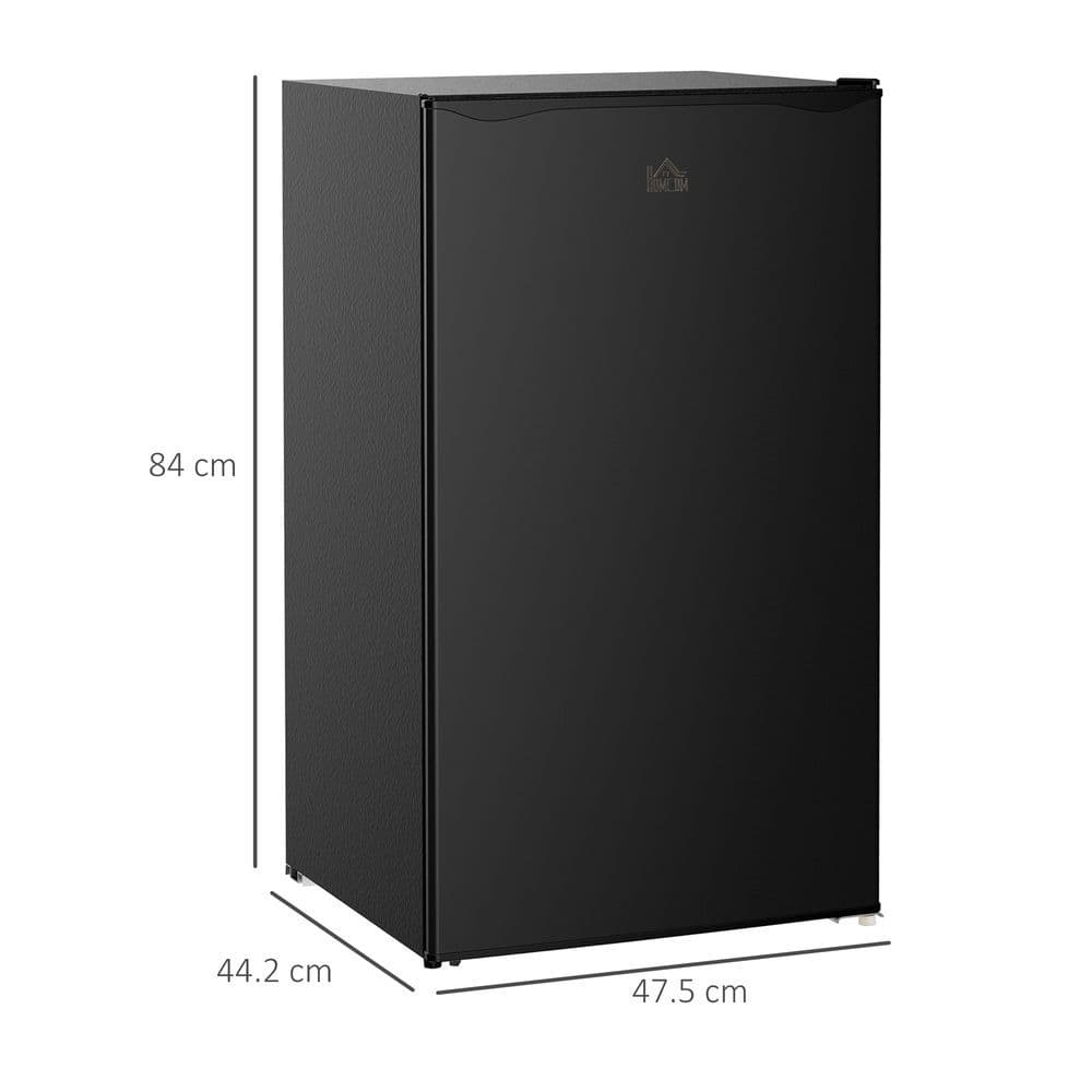 image-91L Freestanding Under Counter Fridge with Chiller Box Reversible Door Black
