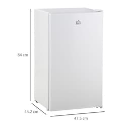 image-91L Freestanding Under Counter Fridge with Chiller Box Reversible Door White