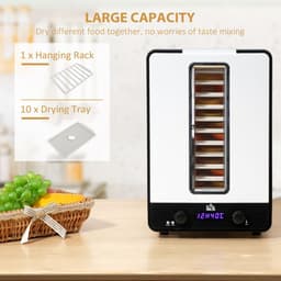 image-11Tier Food Dehydrator 550W Food Dryer Machine with Adjustable Temperature White