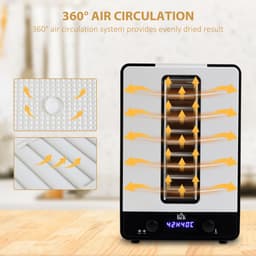 image-11Tier Food Dehydrator 550W Food Dryer Machine with Adjustable Temperature White