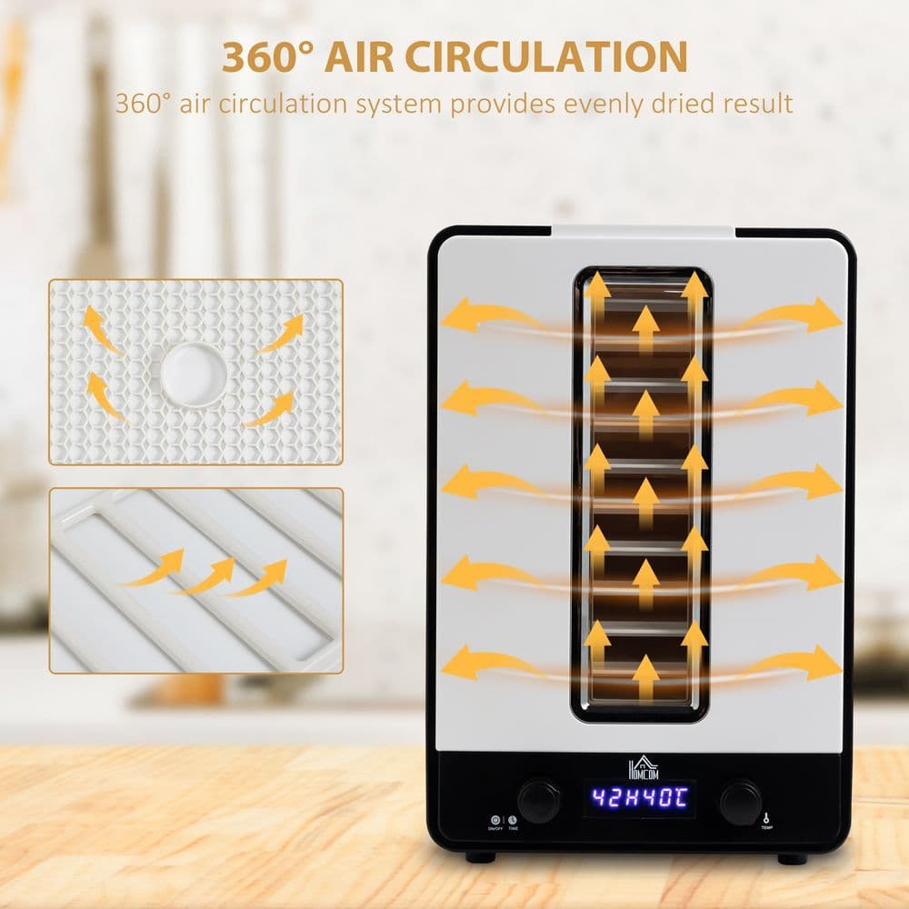 image-11Tier Food Dehydrator 550W Food Dryer Machine with Adjustable Temperature White