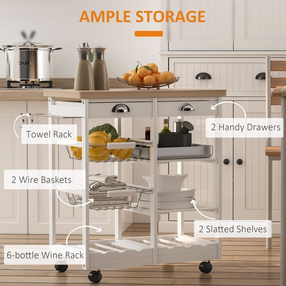 image-Kitchen Island, 74Wx37Dx76Hcm-White