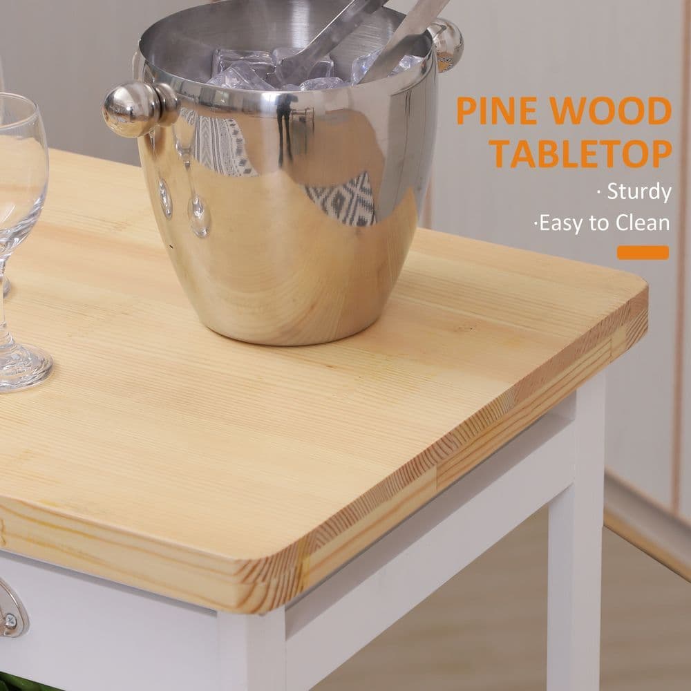 image-Kitchen Island, 74Wx37Dx76Hcm-White