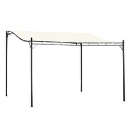 image-4 x 3 Meters Canopy Metal WallCream 4m 3m