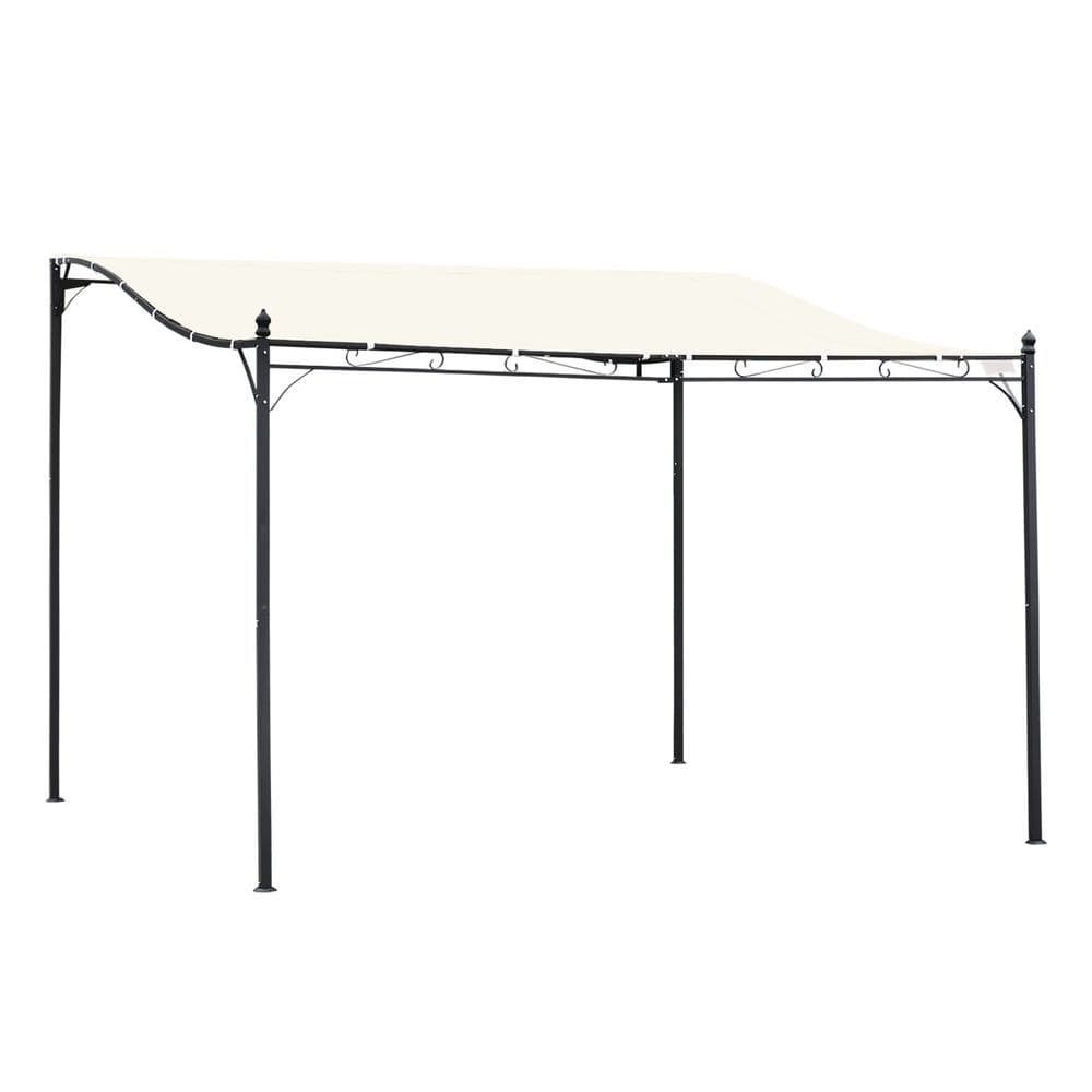 image-4 x 3 Meters Canopy Metal WallCream 4m 3m