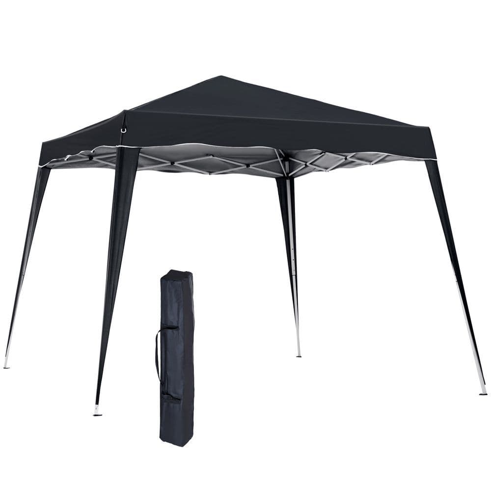 image-Outsunny Pop-Up Tent, 3Lx3Wx2.4H m-Black