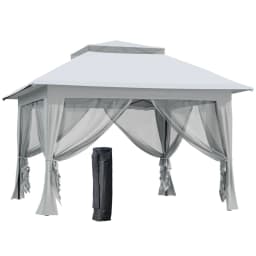 image-3.6 x 3m Foldable Pop-up Party Steel Frame Oxford w/ Roller Bag