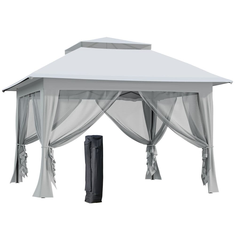 image-3.6 x 3m Foldable Pop-up Party Steel Frame Oxford w/ Roller Bag