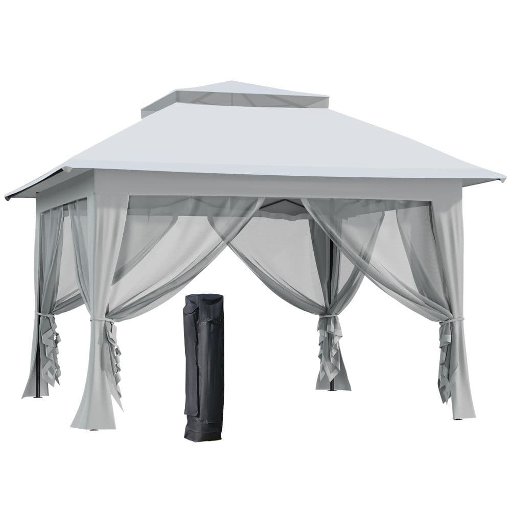 image-3.6 x 3m Foldable Pop-up Party Steel Frame Oxford w/ Roller Bag