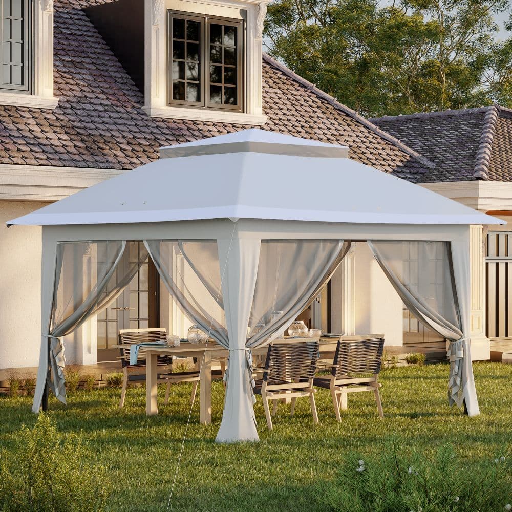image-3.6 x 3m Foldable Pop-up Party Steel Frame Oxford w/ Roller Bag