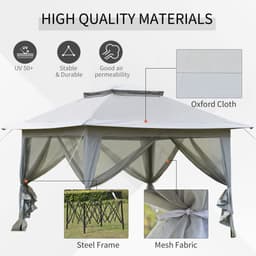 image-3.6 x 3m Foldable Pop-up Party Steel Frame Oxford w/ Roller Bag