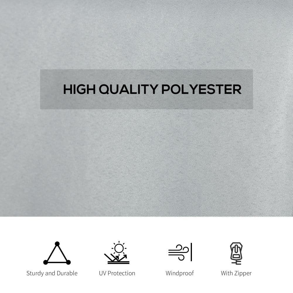 image-4Pk Gazebo Replacement Sidewalls Privacy Panel for Most 3 x 4m Light Grey