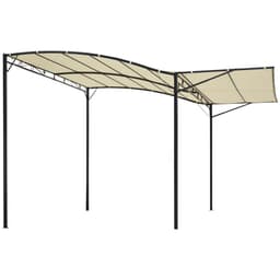 image-Outsunny Wall Mounted Garden Gazebo Awning, 300L x 250W x 200-250Hcm