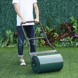 image-Steel Lawn Grass Roller 50L cm-Green