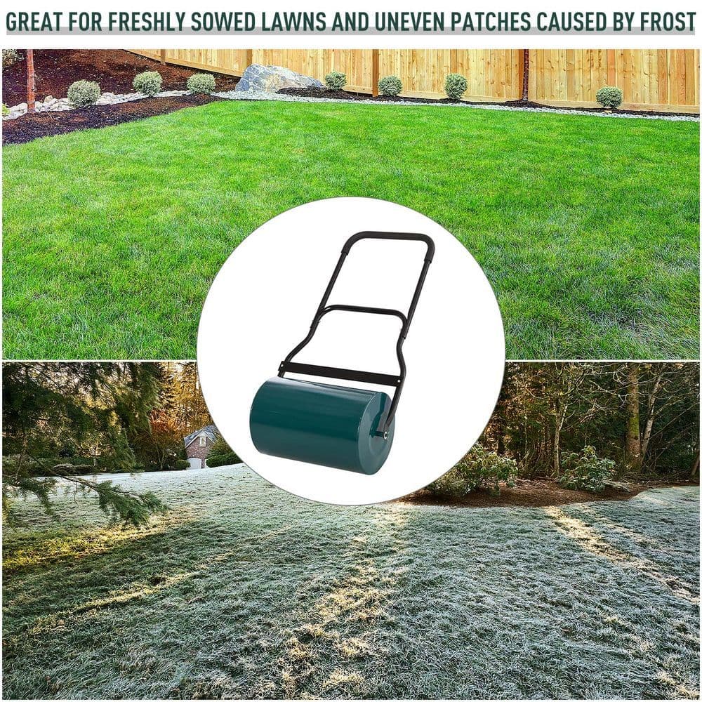 image-Steel Lawn Grass Roller 50L cm-Green