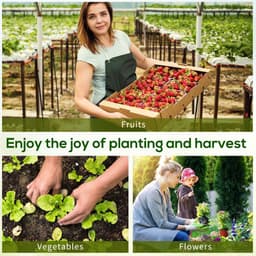 image-Mini Small Greenhouse Steel Frame & PE Cover & Zip Window 180x90x90cm