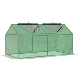 image-Mini Greenhouse, with Durable PE Cover, 119x60x60cm