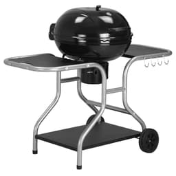 image-Outsunny Garden Charcoal Trolley Barbecue Gril lW/Wheels-Black
