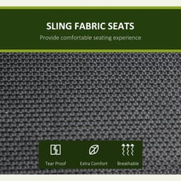image-3 Person Steel Swing Chair & Adjustable Canopy - Black Seat