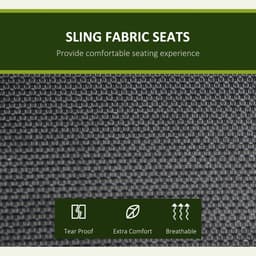image-3 Person Steel Swing Chair & Adjustable Canopy - Black Seat