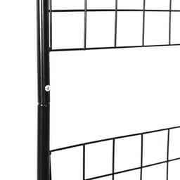image-Steel Frame Backyard Pergola for Plants & Trellis Garden Arch Black