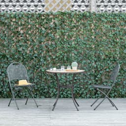 image-4Pc Expanding Trellis Fence, 2m x 1m Artificial Plant Fence, Telescopic