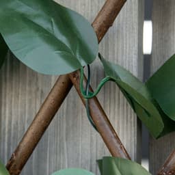 image-4Pc Expanding Trellis Fence, 2m x 1m Artificial Plant Fence, Telescopic