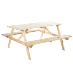 image-Outsunny 4-Seater Wooden Picnic Set-Fir Wood