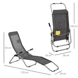 image-Set of 2 Outdoor Patio Chaise Recliner