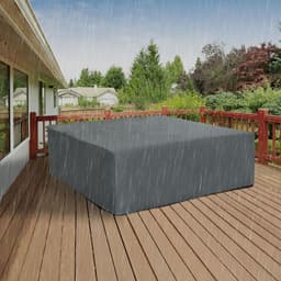 image-205x192cm Garden Furniture Cover Water UV Resistant Oxford Fabric Grey