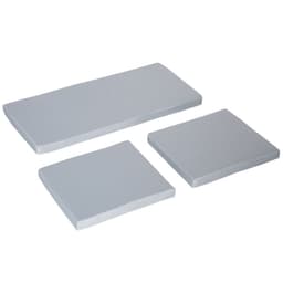 image-Seat Cushion Pads for Rattan Furniture, 3 PCs Garden Furniture Cushions, Grey