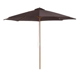 image-3m Bamboo Wooden Market Patio Umbrella Garden Parasol Outdoor Sunshade Canopy